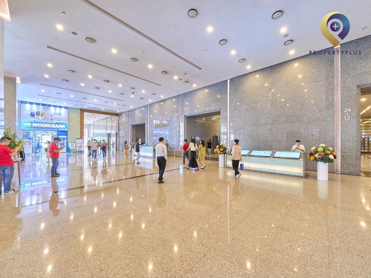 Toàn cảnh mặt ngoài tòa nhà Keangnam Landmark Hà Nội với kiến trúc hiện đại và nổi bật - hình ảnh từ Property Plus